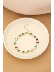 Atelier MIU Pozłacana bransoletka z cyrkoniami na kostkę rozmiar: onesize. Żółte bransoletki damskie atelier MIU, pozłacane. Za 34.99 zł.