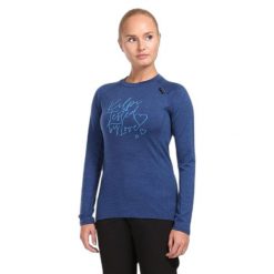 Sweter damski Kilpi Mavora Top. Niebieskie swetry klasyczne damskie Kilpi, na zimę, m, z wełny, bez kołnierzyka. Za 370.41 zł.