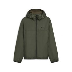 Męska lekko wyściełana kurtka Essentials PUMA Dark Olive Green. Zielone kurtki męskie Puma, m, bez wzorów, eleganckie, bez kaptura. Za 329.00 zł.