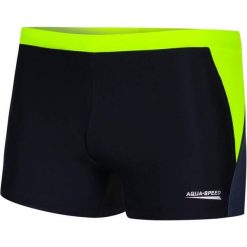 Bokserki pływackie męskie Aqua Speed Dario. Czarne kąpielówki męskie Aqua-Speed, m, bez wzorów, do pływania. Za 75.99 zł.