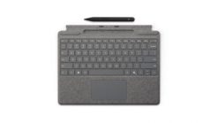 Microsoft Surface Pro Keyboard with Slim Pen for Business QWERTZ Niemiecki Microsoft Cover port Platyna. Walizki męskie Microsoft (OEM), bez wzorów. Za 966.99 zł.