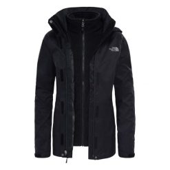 Kurtka turystyczna damska 3w1 The North Face W Evolve II Triclimate Jacket. Czarne kurtki damskie The North Face, xl, bez wzorów, bez kaptura. Za 873.00 zł.