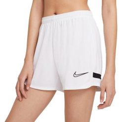 Szorty Nike Dri-FIT Academy, Biały, Kobiety. Białe szorty damskie Nike, bez wzorów, z materiału, z podwyższonym stanem. Za 84.00 zł.