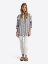 Timezone Koszula - Loose fit - w kolorze granatowym rozmiar: M. Niebieskie koszule damskie Timezone, m, bez wzorów, bez kołnierzyka, bez ramiączek. Za 170.87 zł.