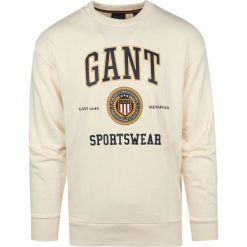 Bluza Męska Gant. Brązowe bluzy bez kaptura męskie Gant, m. Za 349.47 zł.