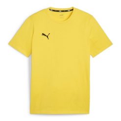 Koszulka męska Puma Team Goal Casuals Tee. Żółte t-shirty sportowe męskie Puma, m, bez ramiączek, do piłki nożnej. Za 75.00 zł.