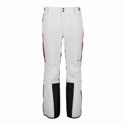Spodnie męskie narciarskie CMP 30W0487. Białe spodnie materiałowe męskie CMP, bez wzorów, z materiału. Za 524.99 zł.