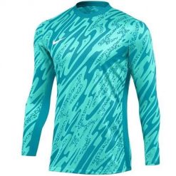 Koszulka sportowa męska Nike Gardien V Goalkeeper. Niebieskie t-shirty sportowe męskie Nike, l, z materiału, bez ramiączek, na fitness i siłownię. Za 339.60 zł.