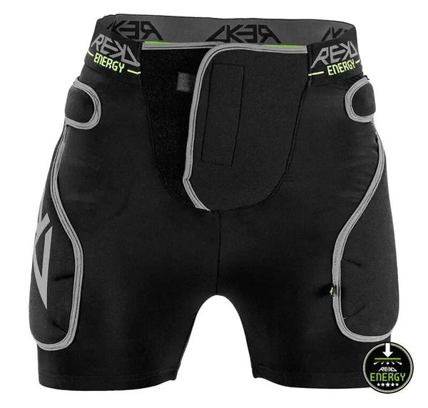 Impact Shorts spodenki ochraniacze REKD Energy. Czarne szorty damskie REKD, bez wzorów, z lycry, klasyczne, z standardowym stanem. Za 312.99 zł.