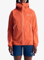 Kurtka przeciwdeszczowa damska Berghaus Rain Motion Jkt Af. Czerwone kurtki przeciwdeszczowe damskie Berghaus, l, bez kaptura. Za 1,033.99 zł.
