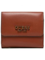 Guess Portfel w kolorze jasnobrązowym - 10 x 9 x 4 cm rozmiar: onesize. Brązowe portfele damskie Guess, z aplikacjami, z materiału. Za 162.49 zł.