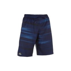Spodenki surfing długie SBS 100 Cloud męskie. Niebieskie szorty męskie OLAIAN, z materiału, bez kołnierzyka. Za 49.99 zł.