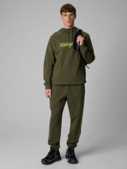 4F Spodnie dresowe joggery męskie - khaki XL. Brązowe spodnie dresowe męskie 4f, bez wzorów, z dresówki. Za 159.99 zł.