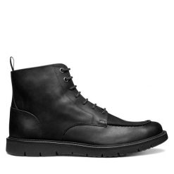 Kozaki Geox. Czarne buty zimowe męskie Geox, bez zapięcia. Za 469.99 zł.