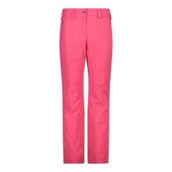 Spodnie damskie narciarskie CMP 3W20636. Czerwone spodnie materiałowe damskie CMP, bez wzorów, sportowe. Za 435.50 zł.