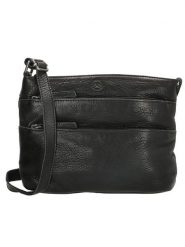 HIDE & STITCHES Skórzana torebka w kolorze czarnym - 26 x 20 x 5 cm rozmiar: onesize. Czarne torebki klasyczne damskie HIDE & STITCHES, bez wzorów, z materiału, bez dodatków. Za 213.45 zł.