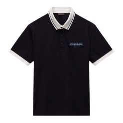 Koszulka polo męska Napapijri E-Zeri. Czarne koszulki polo męskie Napapijri, m, bez wzorów, bez ramiączek. Za 189.99 zł.