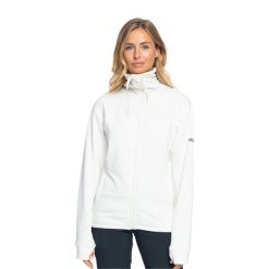 Bluza damska ROXY Vertere Full Zip. Białe bluzy bez kaptura damskie Roxy, m. Za 239.99 zł.