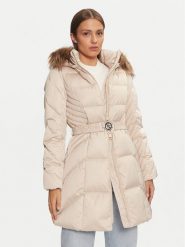 Guess Płaszcz zimowy New Olga W4BL40 WEX52 Beżowy Regular Fit. Brązowe płaszcze damskie Guess, na zimę, xxl, z aplikacjami, z syntetyku. Za 849.99 zł.