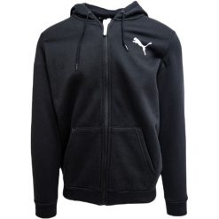 Bluza z kapturem zapinana na zamek błyskawiczny Puma Essentail Logo. Białe bluzy z kapturem męskie Puma, l, z polaru. Za 159.00 zł.