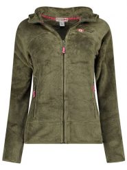 Canadian Peak Kurtka polarowa "Upaloodeak" w kolorze khaki rozmiar: M. Brązowe kurtki damskie Canadian Peak, m, bez wzorów, z materiału, bez kaptura. Za 152.26 zł.