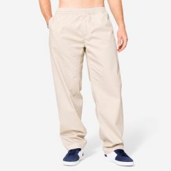 Spodnie na deskorolkę chinos CN500 Light. Brązowe spodnie dresowe damskie Decathlon, xs, bez wzorów, z bawełny. Za 129.99 zł.