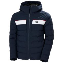 Kurtka z kapturem Helly Hansen Bossanova. Niebieskie kurtki męskie Helly Hansen, m, bez wzorów, z puchu, z kapturem, narciarskie. Za 1,388.55 zł.