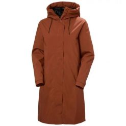Damska kurtka wodoodporna Helly Hansen Victoria. Brązowe kurtki przeciwdeszczowe damskie Helly Hansen, xs, primaloft. Za 936.50 zł.