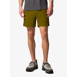 Spodenki męskie Columbia Stealth Spring Lined Short. Zielone szorty męskie Columbia, bez kołnierzyka. Za 272.99 zł.