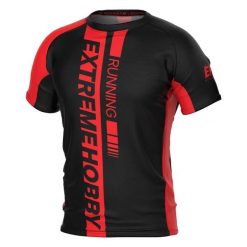 Koszulka biegowa męska z krótkim rękawem EXTREME HOBBY DRAFT. Czerwone bielizna termoaktywna męska EXTREME HOBBY, m, bez wzorów, z elastanu. Za 149.00 zł.