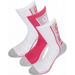Skarpety Head Performance Crew 3 pary, różowe, 35-38. Białe skarpetki damskie HEAD, bez wzorów. Za 121.99 zł.