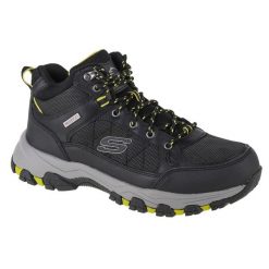 Buty trekkingowe męskie, Skechers Selmen - Melano. Czarne buty trekkingowe męskie Skechers, z gumy, bez zapięcia, trekkingowe. Za 299.99 zł.