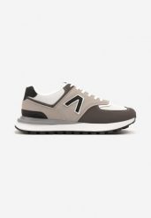Szare Sznurowane Buty Sportowe Sneakersy na Płaskiej Podeszwie z Ozdobną Naszywką Tiresi. Szare buty sportowe na co dzień męskie Born2be, z jeansu, bez zapięcia. Za 109.99 zł.