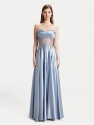 Hey Kyla Sukienka wieczorowa 5AG019HK Błękitny Slim Fit. Niebieskie sukienki damskie Hey Kyla, bez wzorów, z syntetyku, wizytowe, bez kołnierzyka, bez ramiączek. Za 759.99 zł.