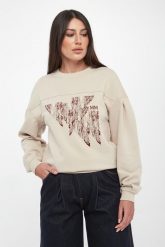 Bluza damska z logo Euforico MM. Bluzy bez kaptura damskie MM, m. Za 849.00 zł.