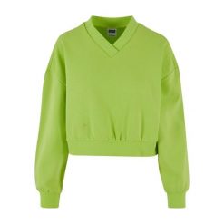 Bluza damska v-neck Urban Classics. Żółte bluzy bez kaptura damskie Urban Classics. Za 175.50 zł.