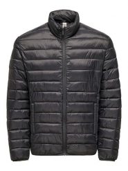 ONLY & SONS Kurtka pikowana "Gavin" w kolorze czarnym rozmiar: XXL. Czarne kurtki męskie Only & Sons, xxl, bez wzorów, z poliamidu, bez kaptura. Za 149.66 zł.