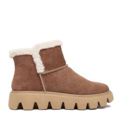 Śniegowce Rieker. Brązowe śniegowce damskie Rieker. Za 489.99 zł.