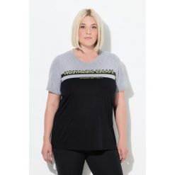 Damskie Koszulka funkcyjna antybakteryjna okrągły dekolt rękaw 1/2. Czarne t-shirty damskie Ulla Popken, plus size, bez wzorów, z materiału, bez kołnierzyka. W wyprzedaży za 159.99 zł.