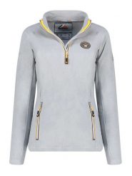 Geographical Norway Bluza polarowa w kolorze szarym rozmiar: M. Szare bluzy bez kaptura damskie Geographical Norway, m, z polaru. Za 96.60 zł.