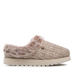 Kapcie Skechers. Brązowe kapcie damskie Skechers. Za 169.99 zł.