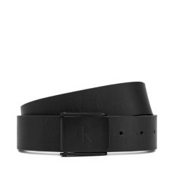 Pasek Męski Calvin Klein Jeans. Czarne paski męskie Calvin Klein Jeans, bez wzorów, z jeansu, casualowe. Za 209.99 zł.
