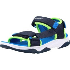 Sandały SKECHERS 407013L Niebieski. Niebieskie sandały męskie Skechers, z tkaniny, bez zapięcia. Za 170.99 zł.