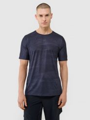 4F Koszulka rowerowa szybkoschnąca męska - czarna S. Czarne t-shirty sportowe męskie 4f, l, z dzianiny, bez ramiączek, rowerowe. W wyprzedaży za 119.99 zł.