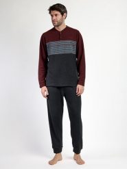 Admas Piżama "Magnific" w kolorze bordowo-czarnym rozmiar: L. Czarne piżamy męskie admas, l, bez wzorów, bez ramiączek. Za 165.99 zł.