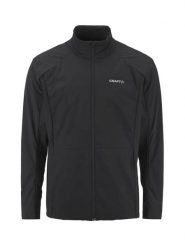 Craft ADV Essence Warm Jacket 3 M – Ciepła kurtka przeciwwiatrowa. Czarne kurtki treningowe męskie Craft, m, bez wzorów, z dżerseju, na fitness i siłownię. Za 460.85 zł.