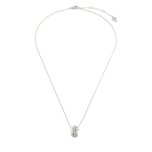 Naszyjnik Guess. Szare naszyjniki damskie Guess, srebrne. Za 279.99 zł.