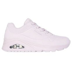 Buty Skechers Uno Stand On Air 73690-LVLP różowe. Czerwone buty sportowe na co dzień damskie bez wzorów, z materiału, trekkingowe. Za 544.84 zł.