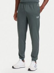 EA7 Emporio Armani Spodnie dresowe 8NPP66 PJVRZ U8085 Szary Regular Fit. Szare spodnie dresowe męskie EA7 Emporio Armani, bez wzorów, z bawełny. Za 399.99 zł.
