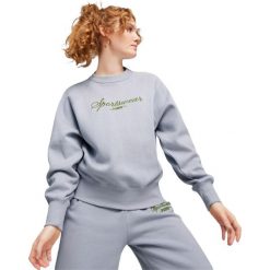 Bluza Puma Classics Relaxed Crew, Kobiety. Szare bluzy bez kaptura damskie Puma, z bawełny. Za 290.00 zł.